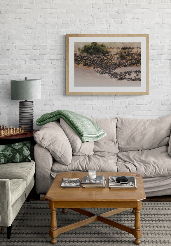 bright studio apartment living room